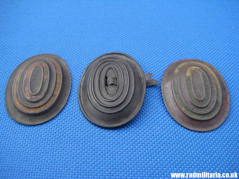 & WW1 original Imperial RUSSIA CAP BADGES set of 3 - metal detecting find. - Image 3