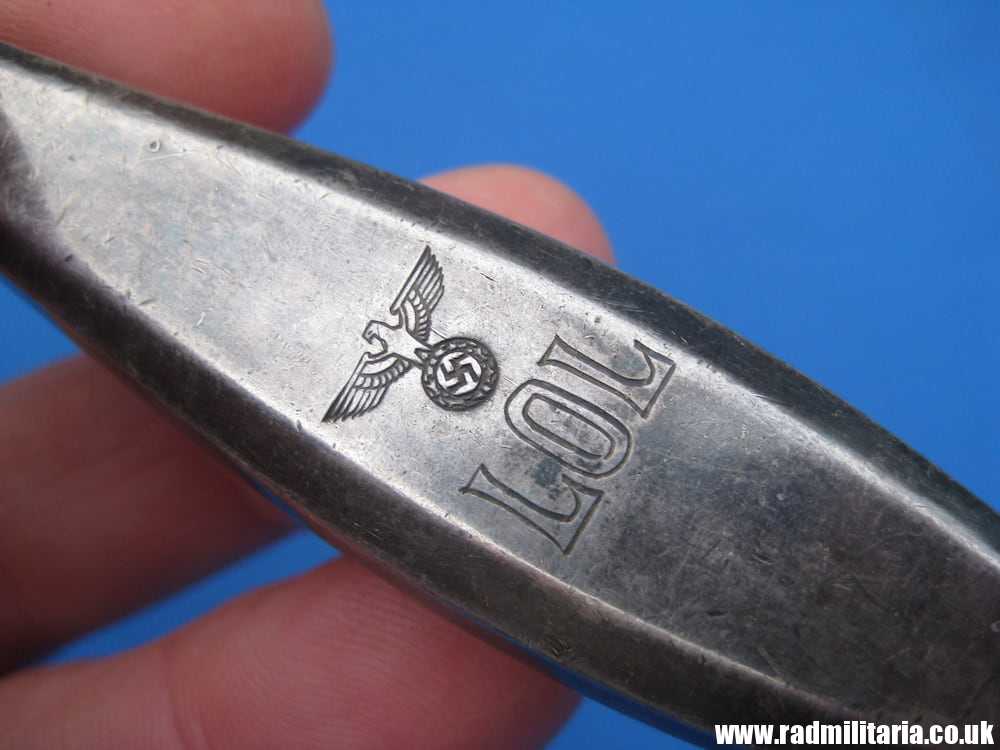 & WW2 German Luftwaffe BUTTER KNIFE - LOL Fl.U.V. 1937. 3RD Reich Cutlery, rare !!! - Image 5