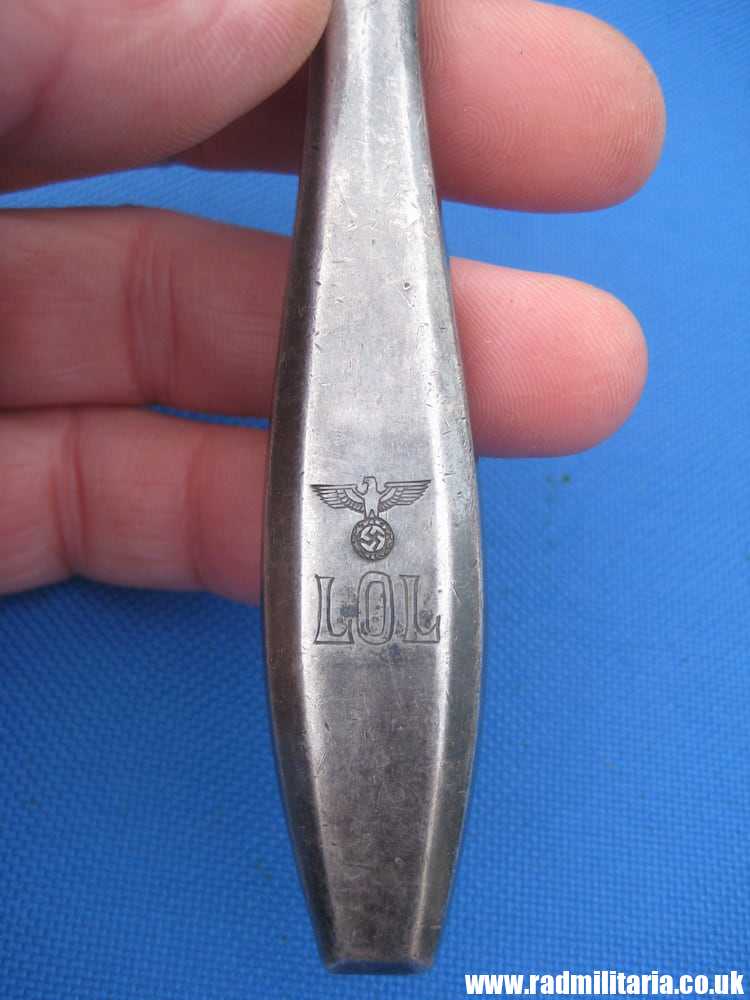 & WW2 German Luftwaffe BUTTER KNIFE - LOL Fl.U.V. 1937. 3RD Reich Cutlery, rare !!! - Image 2