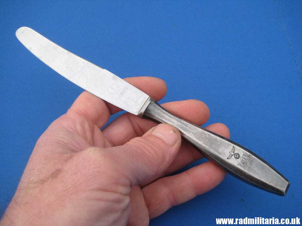 & WW2 German Luftwaffe BUTTER KNIFE - LOL Fl.U.V. 1937. 3RD Reich Cutlery, rare !!! - Image 7
