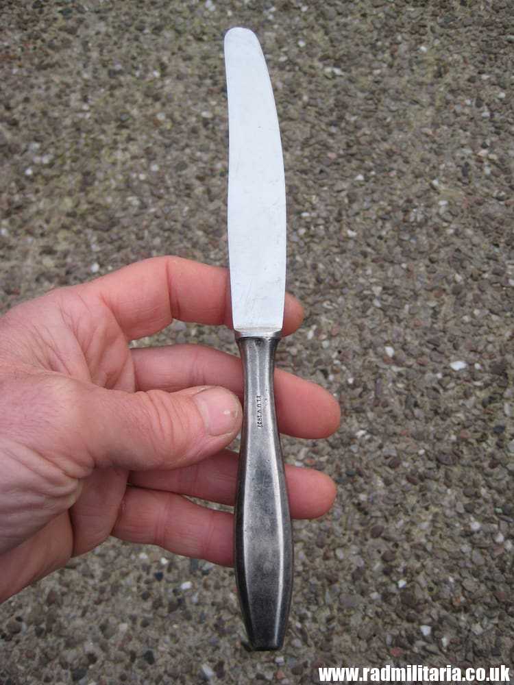 & WW2 German Luftwaffe BUTTER KNIFE - LOL Fl.U.V. 1937. 3RD Reich Cutlery, rare !!! - Image 15