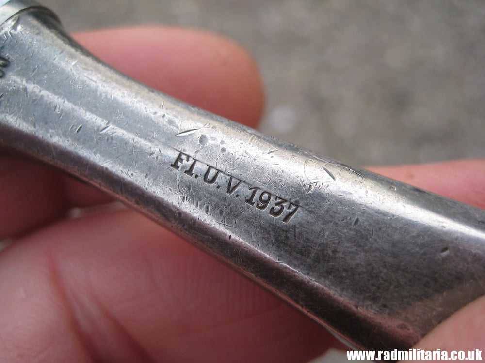 & WW2 German Luftwaffe BUTTER KNIFE - LOL Fl.U.V. 1937. 3RD Reich Cutlery, rare !!! - Image 16