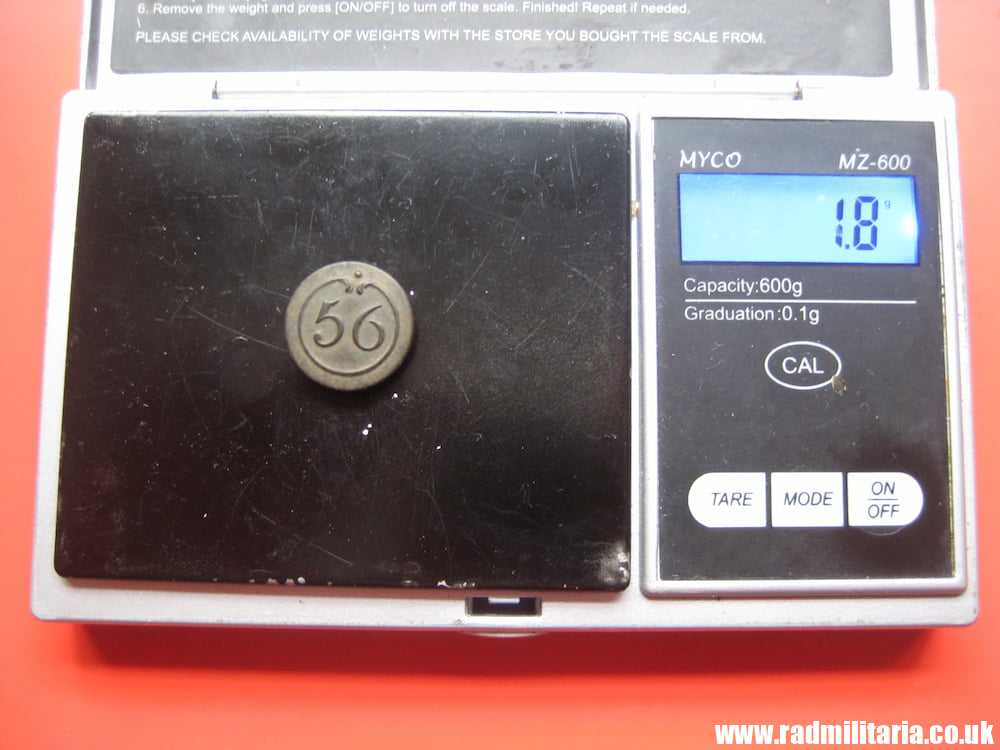 & original small NAPOLEONIC 56th Infantry Regiment BUTTON with number - metal detecting find. FRANCE pre 1815. - Image 9