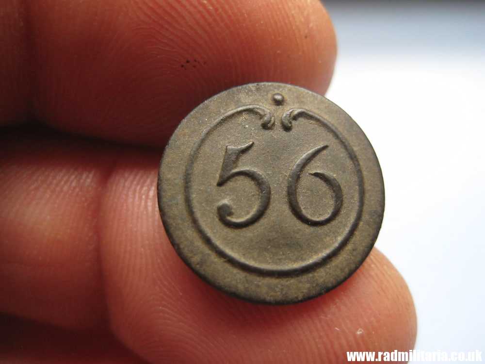 & original small NAPOLEONIC 56th Infantry Regiment BUTTON with number - metal detecting find. FRANCE pre 1815. - Image 10