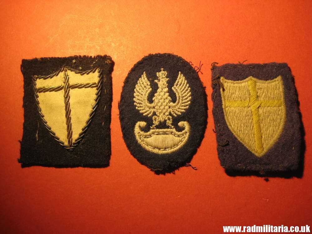 & WW2 SET of 3 POLISH ARMY original PATCHES - SET of 3, genuine. - Image 2