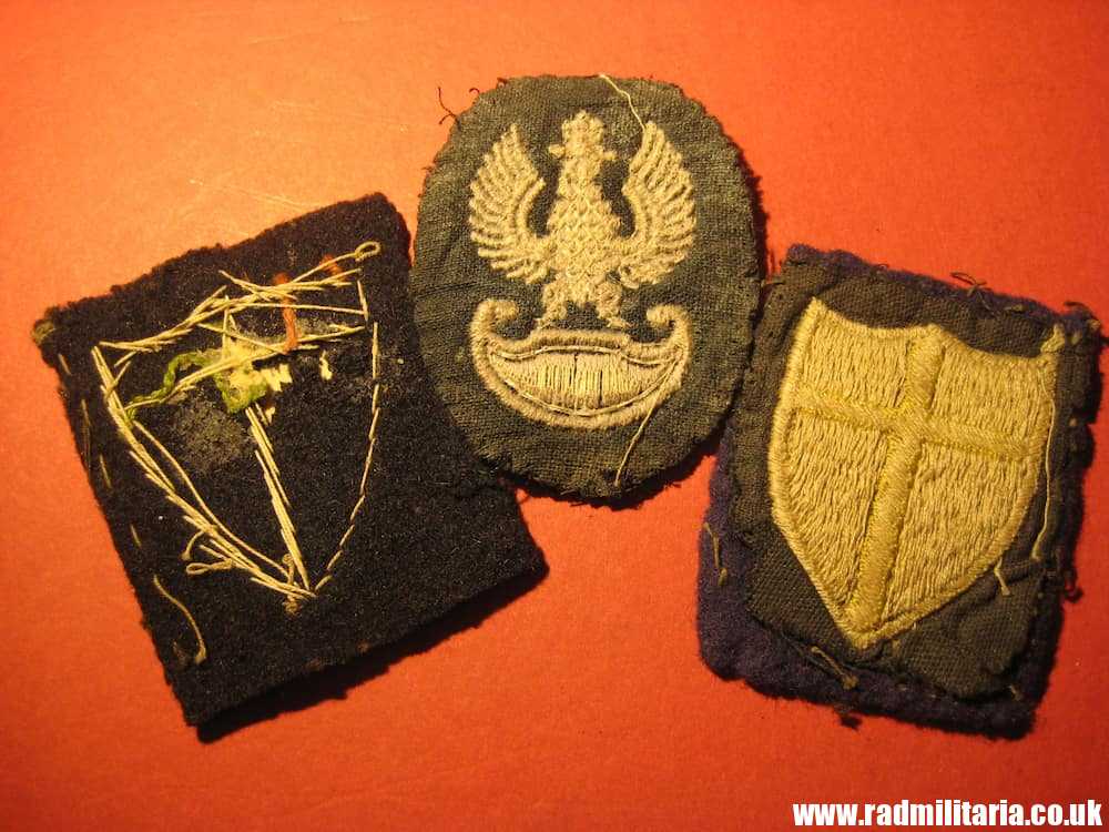 & WW2 SET of 3 POLISH ARMY original PATCHES - SET of 3, genuine. - Image 3