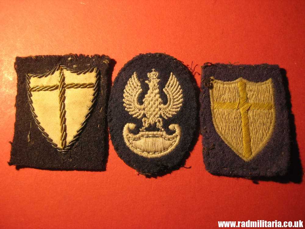 & WW2 SET of 3 POLISH ARMY original PATCHES - SET of 3, genuine. - Image 6