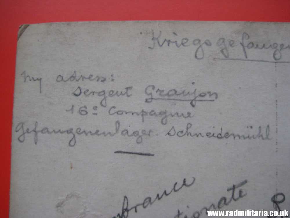 & WW1 original PHOTO send from POW Camp SCHNEIDEMUHL (Pila) to Ireland 1918. - Image 6