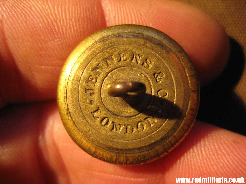 & old British MILITARY BUTTON - Generals ranks officer, maker: JENNENS & Co London. - Image 3