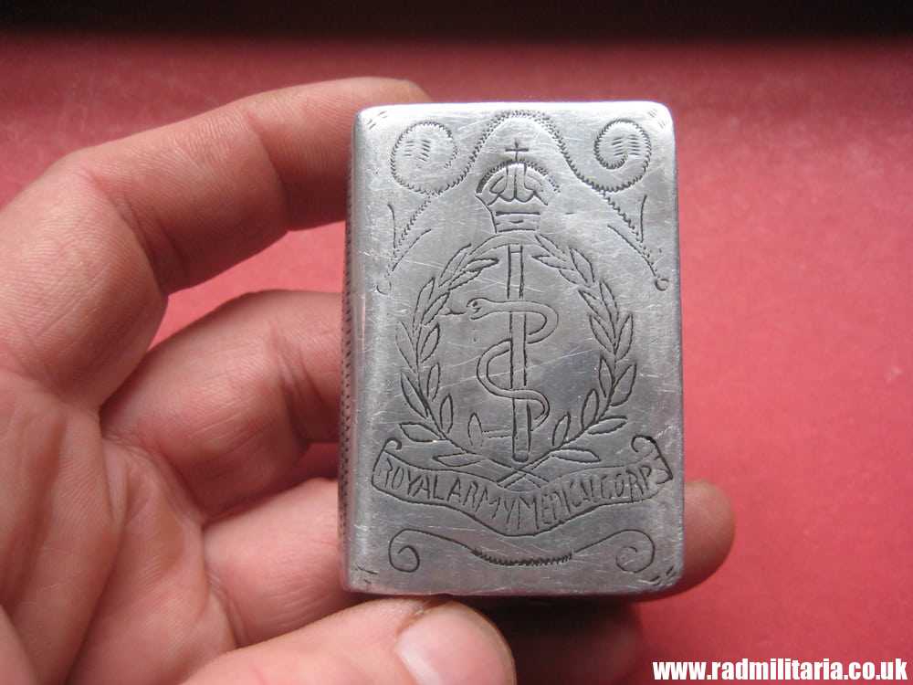 & WW1 original British TRENCH ART made of aluminum IRON CROSS, ARRAS 1914 -1919 - Image 2