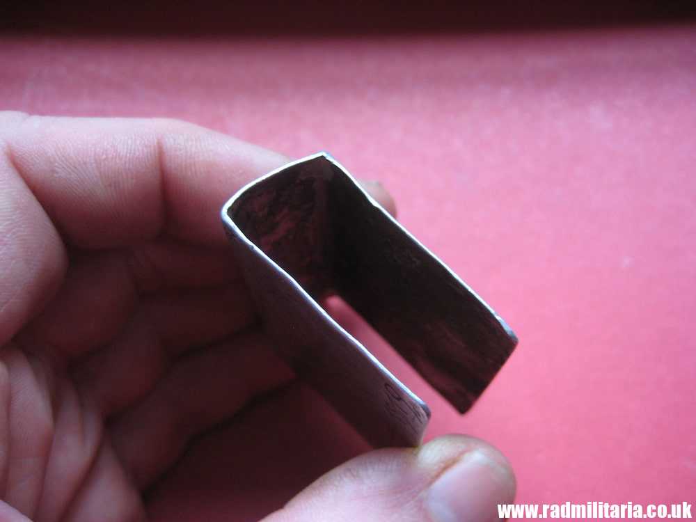 & WW1 original British TRENCH ART made of aluminum IRON CROSS, ARRAS 1914 -1919 - Image 8