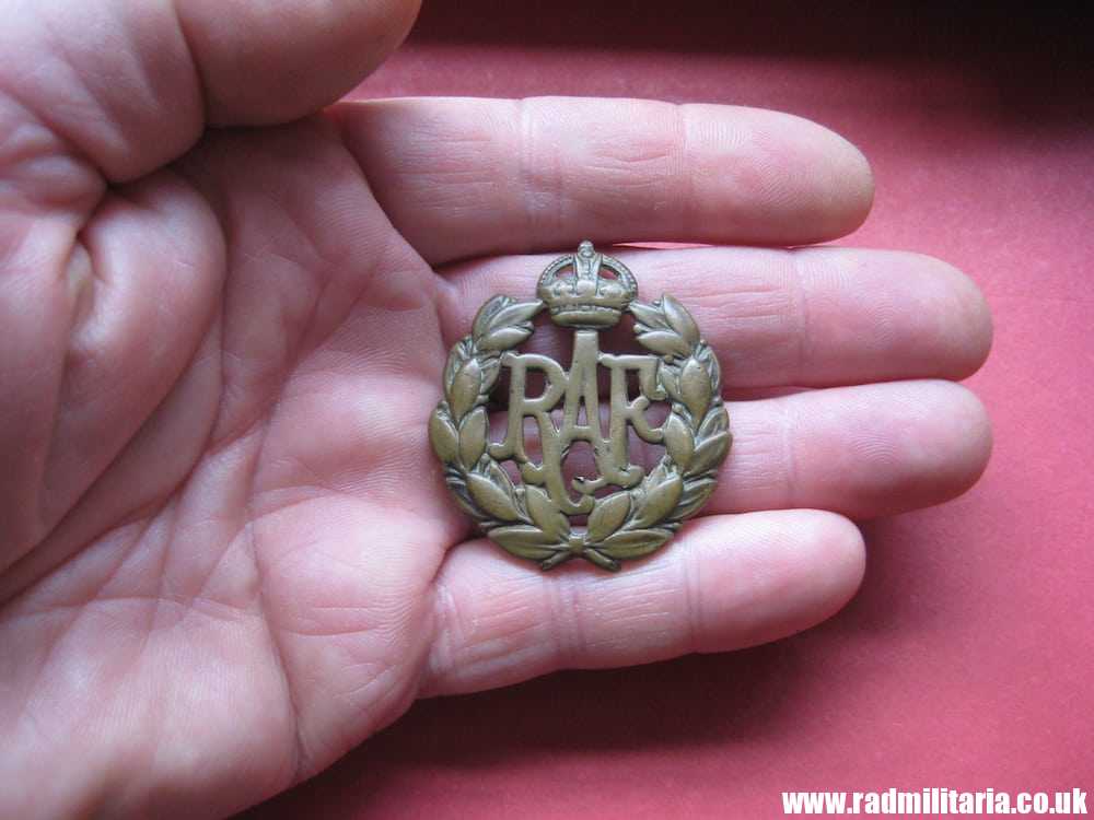SOLD & WW2 Royal Air Force CAP BADGE RAF original badge, genuine !..***.. - Image 8