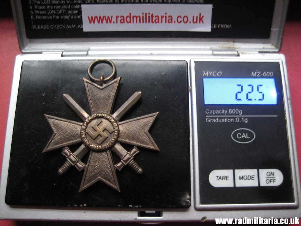 & WW2 original German War Merit Cross 2nd Class - KVK Kriegsverdienstkreuz 2. Klasse.