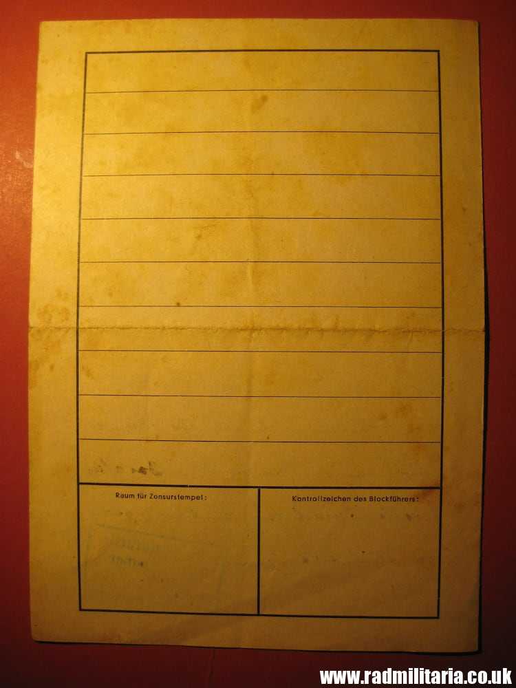 & WW2 genuine LETTER-1942 Konzentrationslager Dachau 3K (Concentration Camp Dachau) RARE !! - Image 20