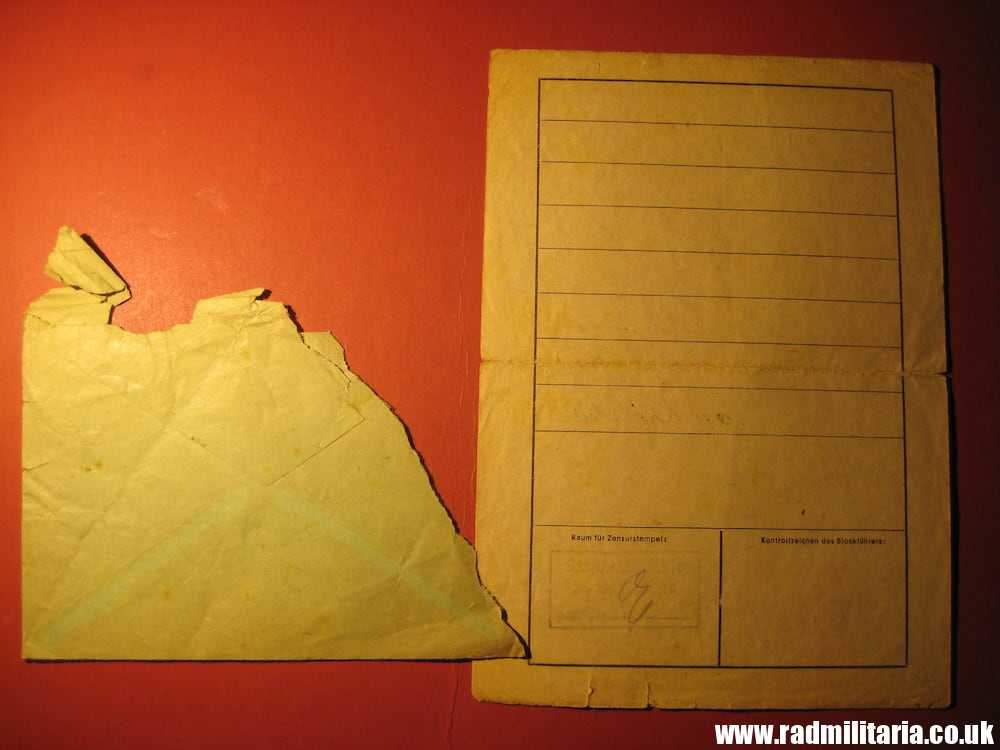 & WW2 original LETTER - 1940 Konzentrationslager Dachau 3K (Concentration Camp Dachau) - Image 3