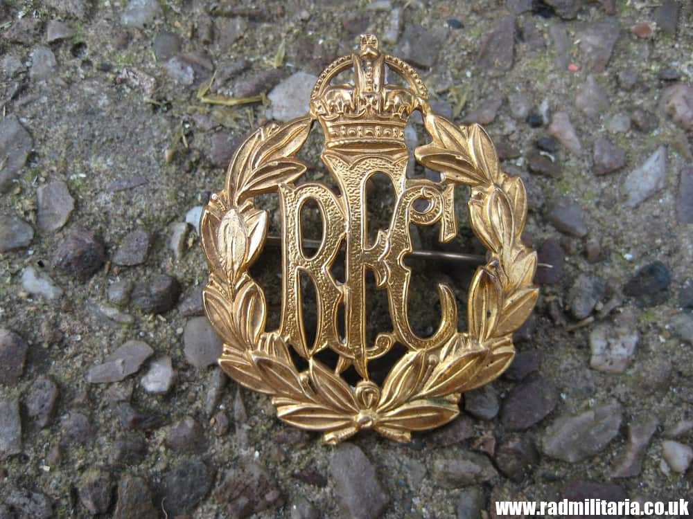 & WW1 RFC Royal Flying Corps SWEETHEART BADGE made from Cap Badge. Gilded !! - Image 12