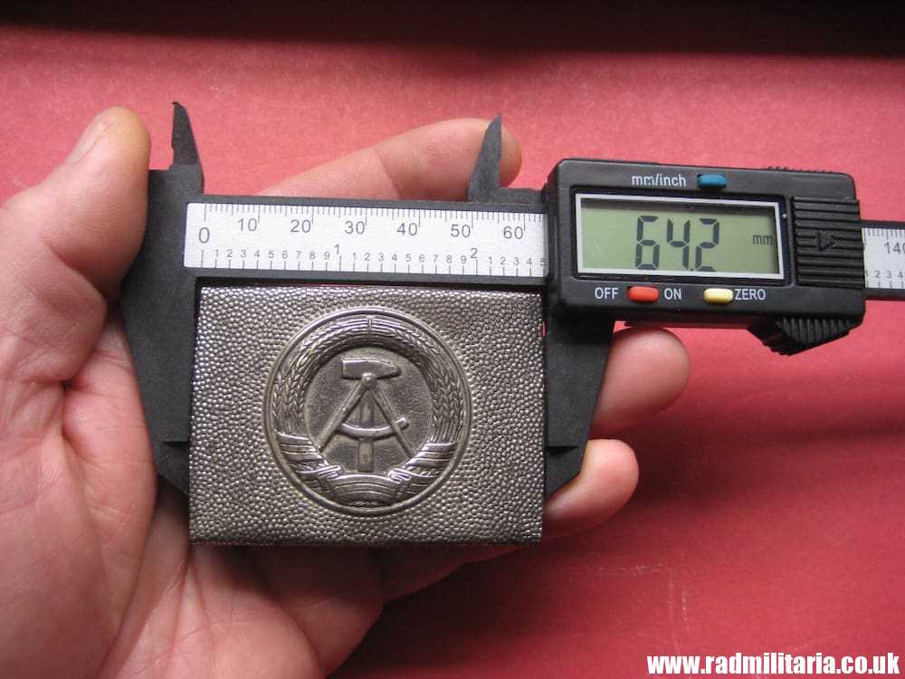 thumbnail image 2 of Genuine East German NVA Heavy Duty Military Webbing Belt – Grey With DDR Metal Buckle – Army Surplus 2 of 3