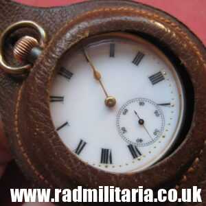 SOLD & WW1 early British military WRIST WATCH in working order with leather strap..***..