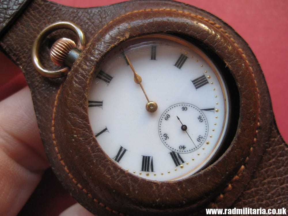 SOLD & WW1 early British military WRIST WATCH in working order with leather strap..***..
