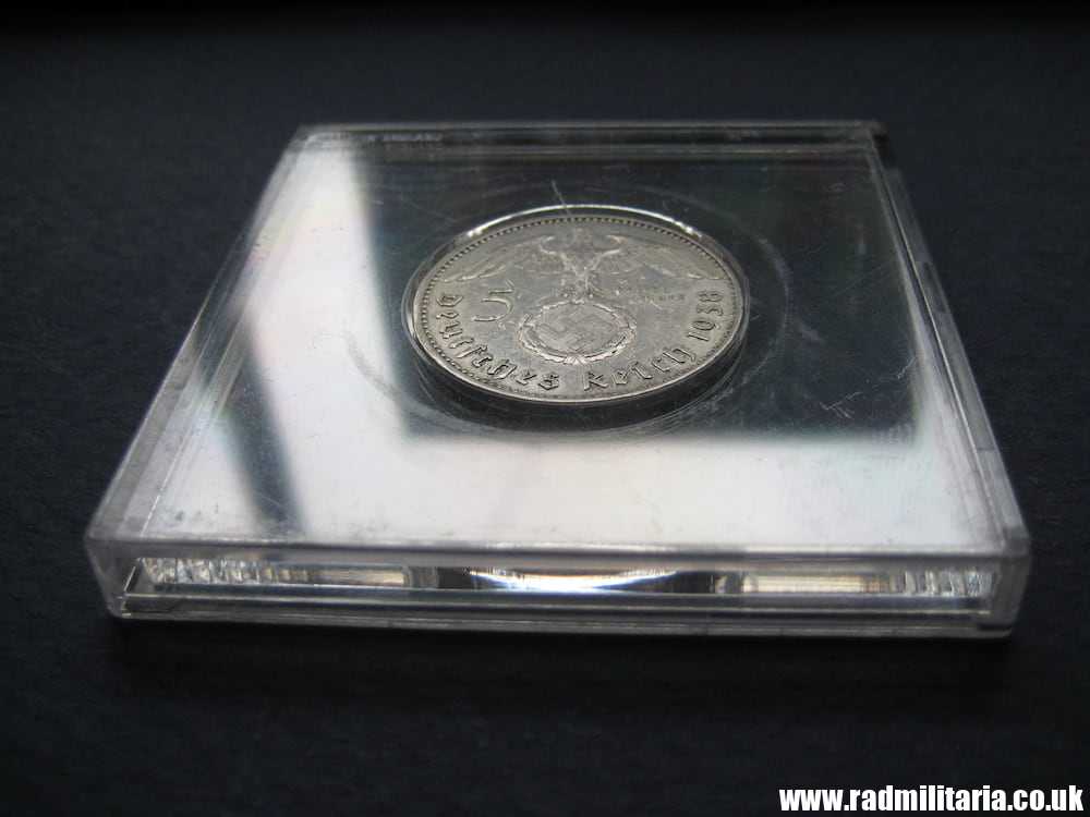 SOLD & one original German 5RM silver COIN from WW2: 1938 with plastic cover..**.. - Image 7