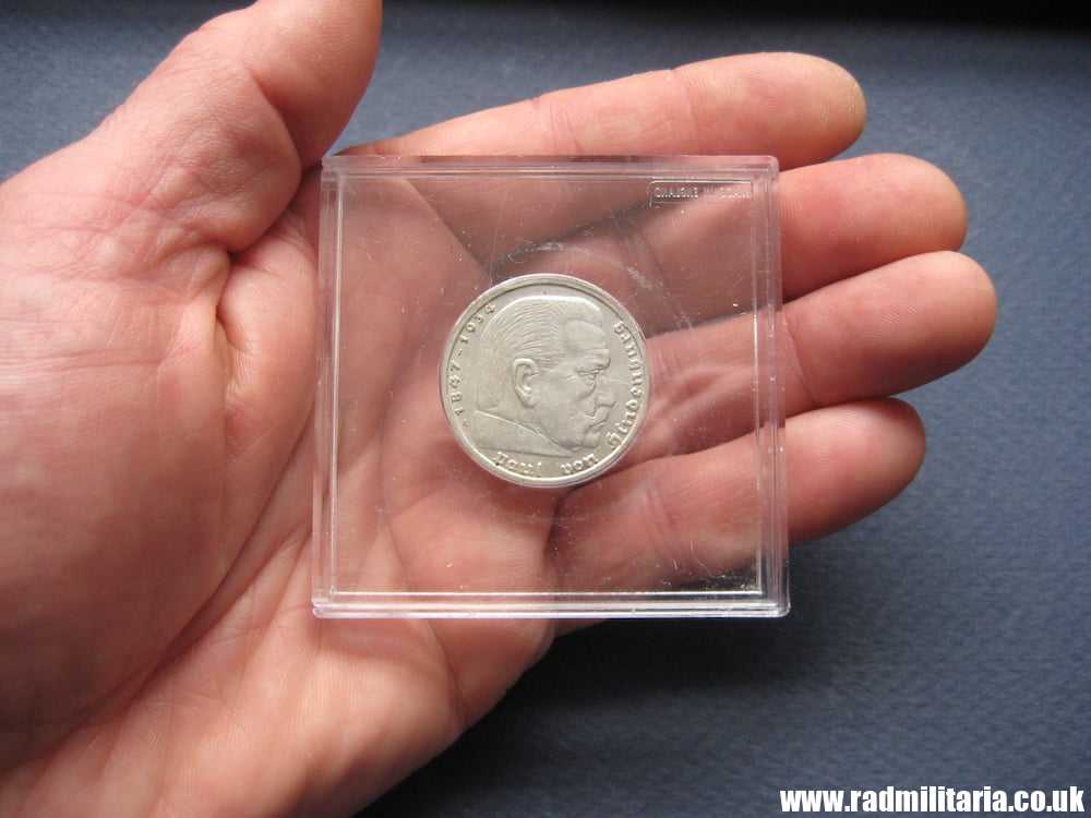 SOLD & one original German 5RM silver COIN from WW2: 1938 with plastic cover..**.. - Image 10