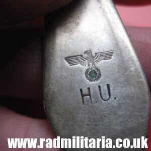 & WW2 genuine German FORK marked: BR. HENNEBERG BM (40), silver plated - 3RD REICH CUTLERY rare.