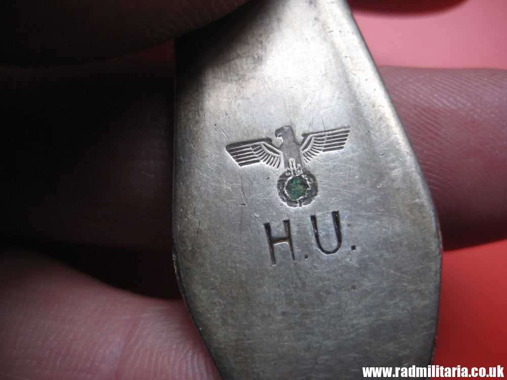 & WW2 genuine German FORK marked: BR. HENNEBERG BM (40), silver plated - 3RD REICH CUTLERY rare.