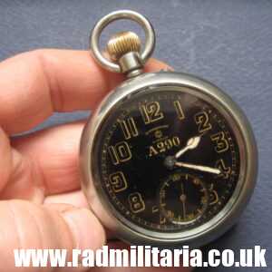 & WW1 British military POCKET WATCH in good working order: ROTHERHAMS London A290 G.S.MK.II /I\ genuine !!