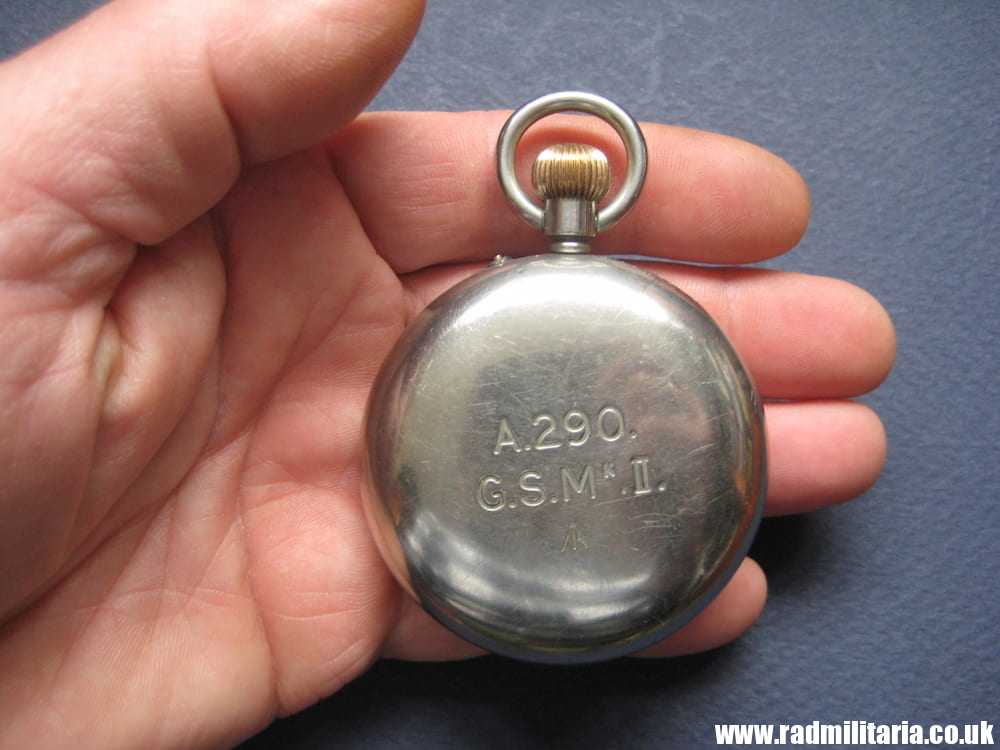 & WW1 British military POCKET WATCH in good working order: ROTHERHAMS London A290 G.S.MK.II /I\ genuine !! - Image 2