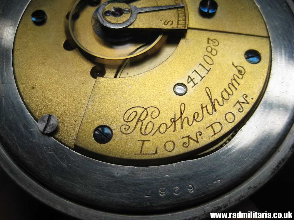 & WW1 British military POCKET WATCH in good working order: ROTHERHAMS London A290 G.S.MK.II /I\ genuine !! - Image 10