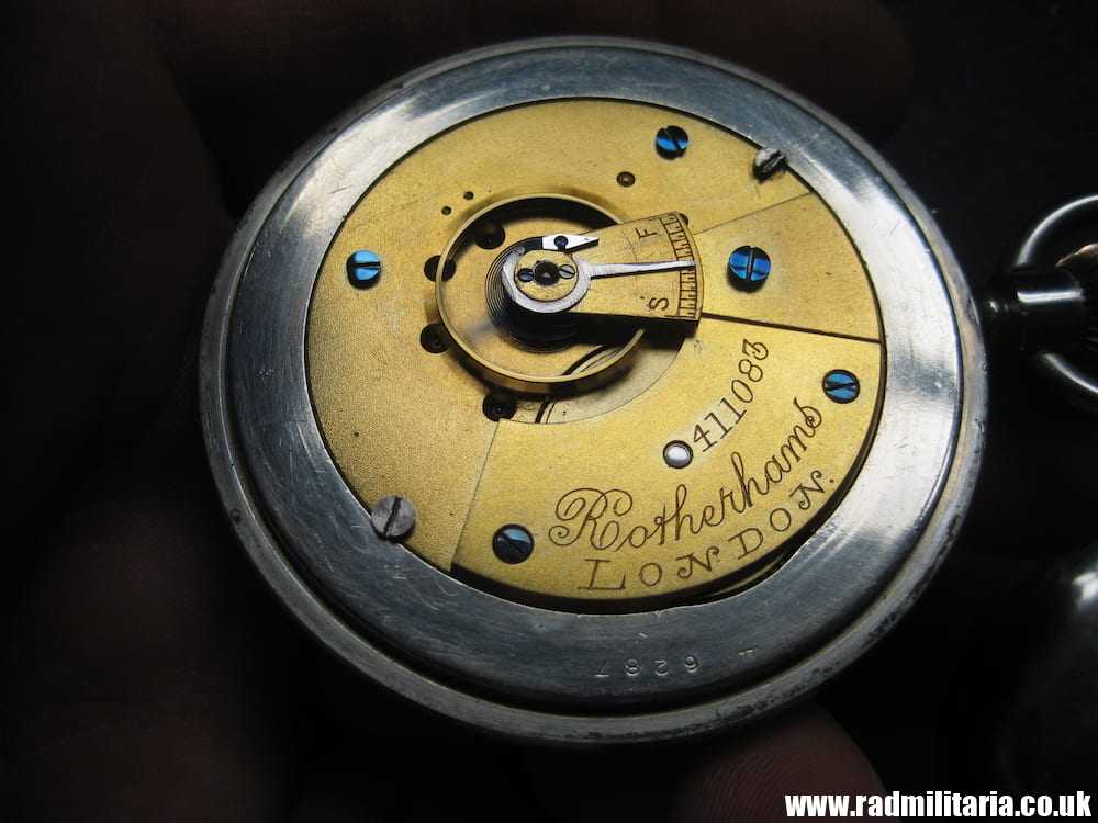 & WW1 British military POCKET WATCH in good working order: ROTHERHAMS London A290 G.S.MK.II /I\ genuine !! - Image 11