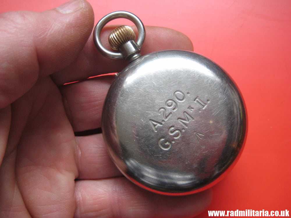 & WW1 British military POCKET WATCH in good working order: ROTHERHAMS London A290 G.S.MK.II /I\ genuine !! - Image 14