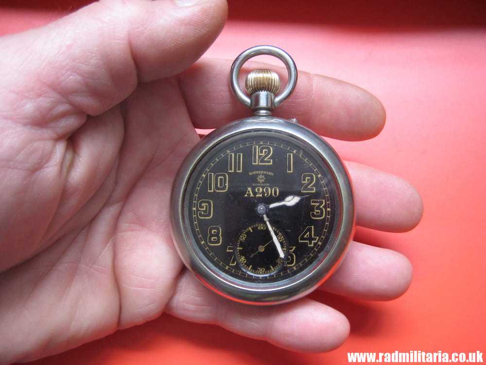 & WW1 British military POCKET WATCH in good working order: ROTHERHAMS London A290 G.S.MK.II /I\ genuine !! - Image 13