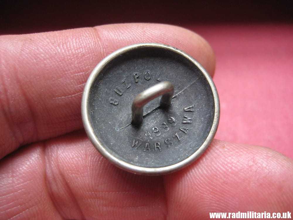 & 1939 original POLISH MILITARY BUTTON - in very good condition: GUZPOL 1939 Warszawa. - Image 5