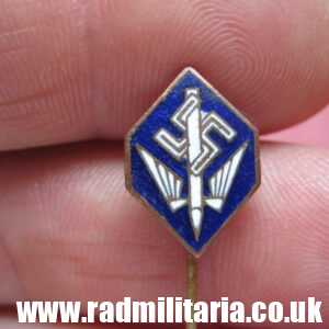 & WW2 original German enamel BADGE: Deutsche Stenographenschaft, marked: GES. GESCH.