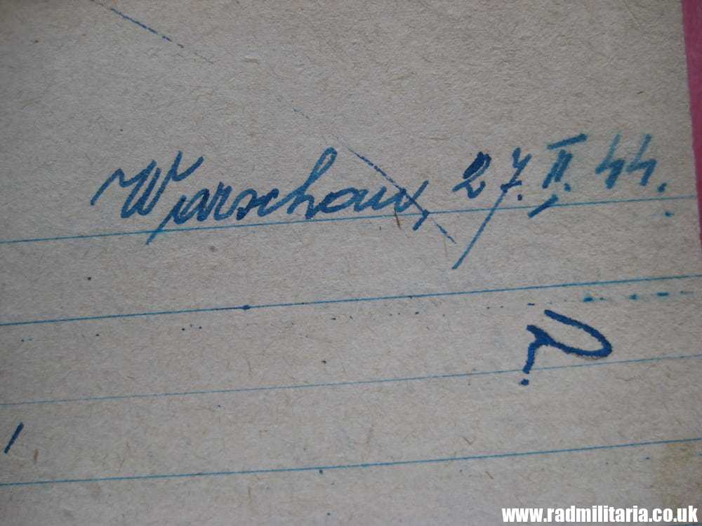 & WW2 original WAFFEN SS soldier documents KIA 26.9.1944 Warsaw Uprising. Rare !!! - Image 12