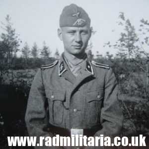 & WW2 original Waffen SS Unterscharfuhrer PHOTO - genuine !! Agfa-Lupex.