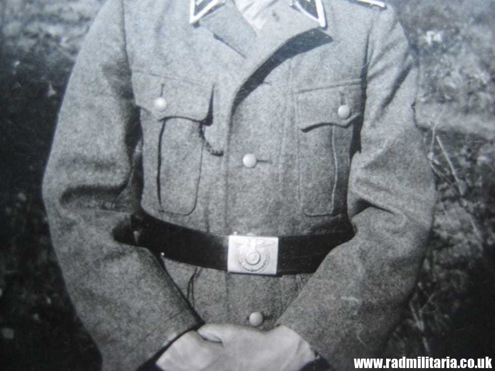 & WW2 original Waffen SS Unterscharfuhrer PHOTO - genuine !! Agfa-Lupex. - Image 11