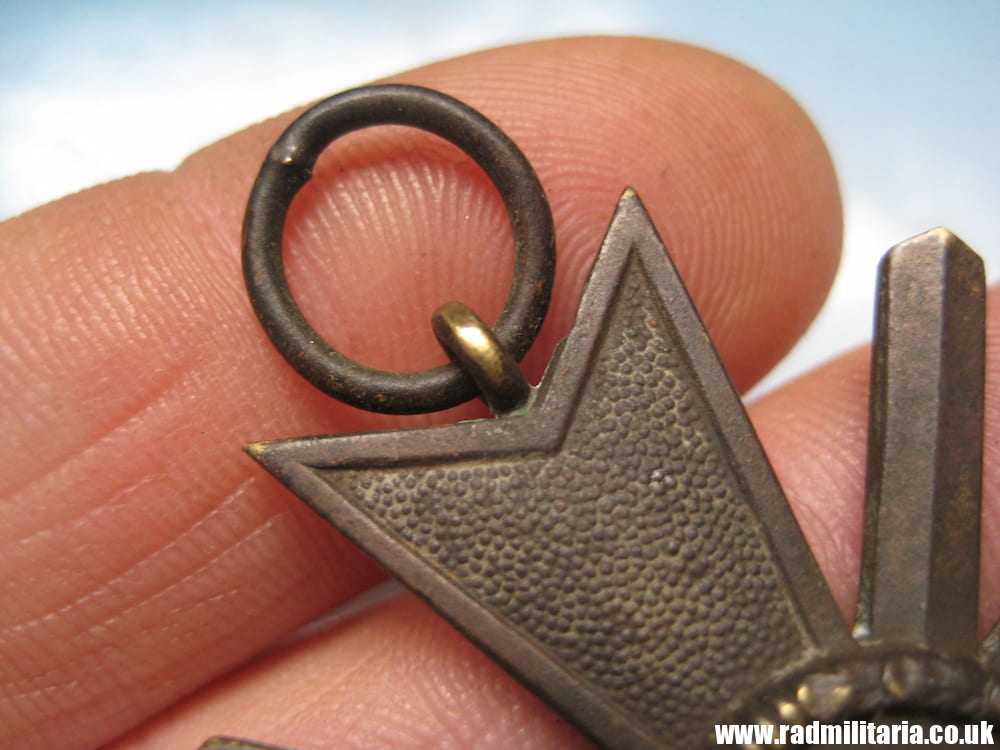 & WW2 original German War Merit Cross 2nd Class - KVK Kriegsverdienstkreuz 2. Klasse. metal detecting find. - Image 5