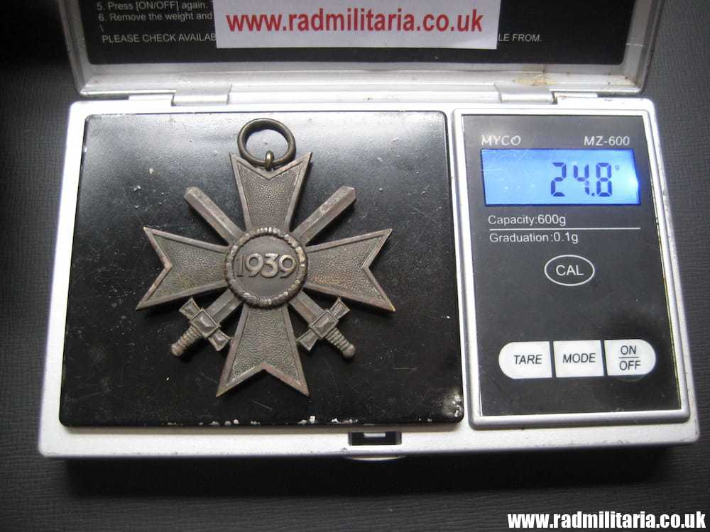 & WW2 original German War Merit Cross 2nd Class - KVK Kriegsverdienstkreuz 2. Klasse. metal detecting find. - Image 12