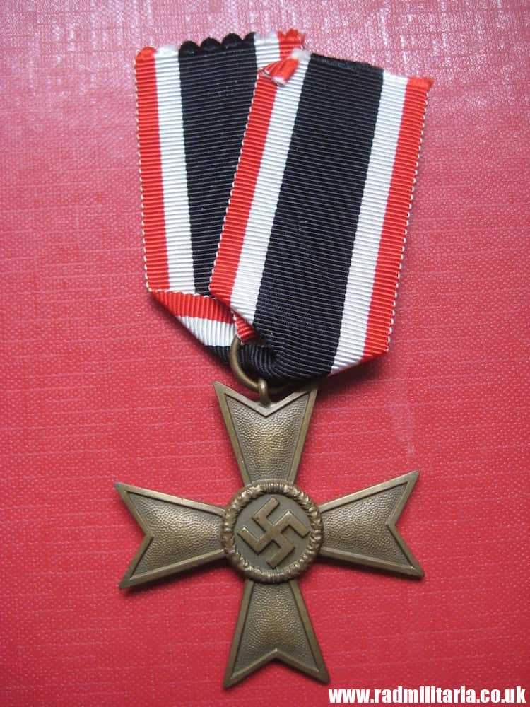 & original WW2 German War Merit Cross 2nd Class - KVK Kriegsverdienstkreuz 2. Klasse. - Image 12
