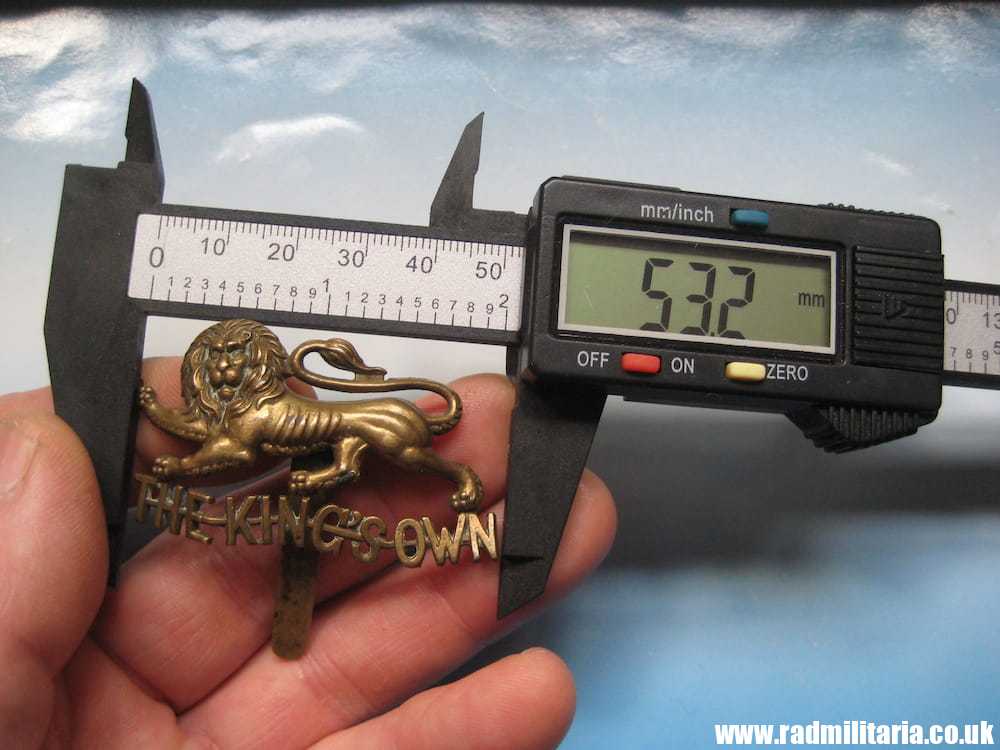 & WW1 British Regimental badge - CAP BADGE: The King's Own Royal Regiment, Lancaster - Genuine. - Image 8