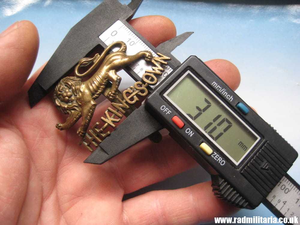 & WW1 British Regimental badge - CAP BADGE: The King's Own Royal Regiment, Lancaster - Genuine. - Image 9