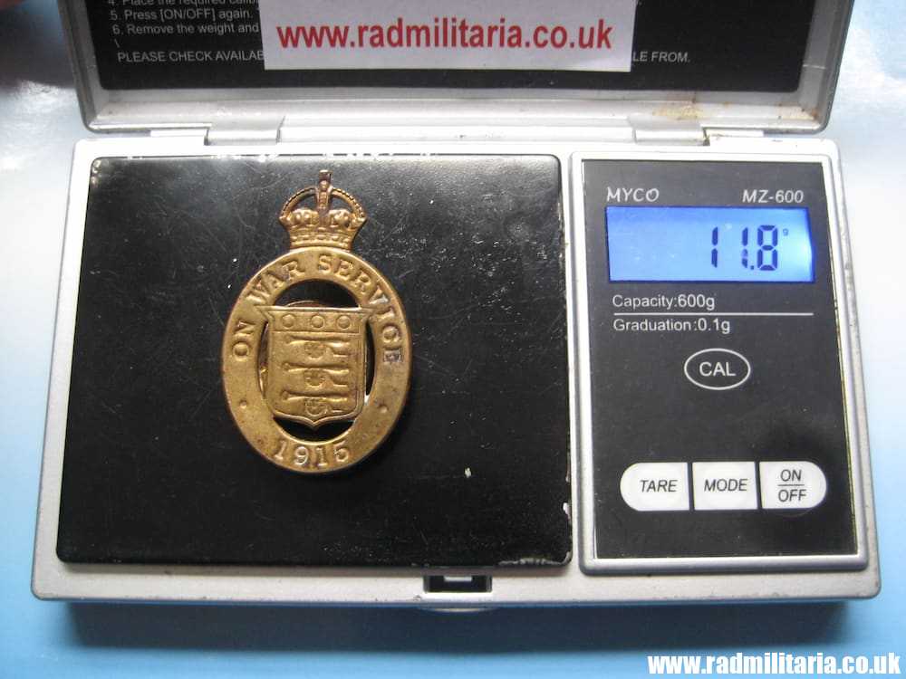 & WW1 British metal BADGE 1915 - ON WAR SERVICE no. J 47495, maker: H. Jenkins & Sons Ltd BIRMINGHAM. - Image 14