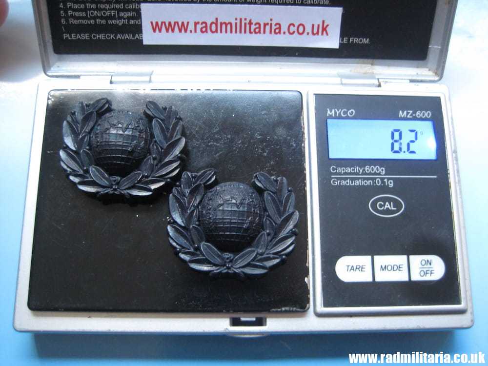 & WW2 original NAVY COLLAR BADGES set of 2 - economy badges, maker: A. Stanley & sons Walsall. - Image 11