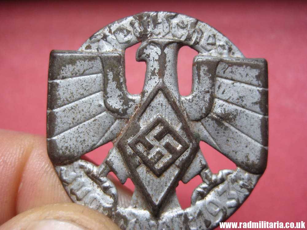 & pre WW2 German HJ TINNIE BADGE. Deutsches Jugendfest 1937 - genuine !! - Image 7