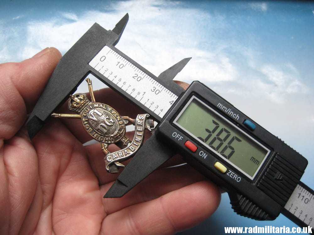 & WW1 original British CAP BADGE - 6th Dragoon Guards (Carabiniers). - Image 8