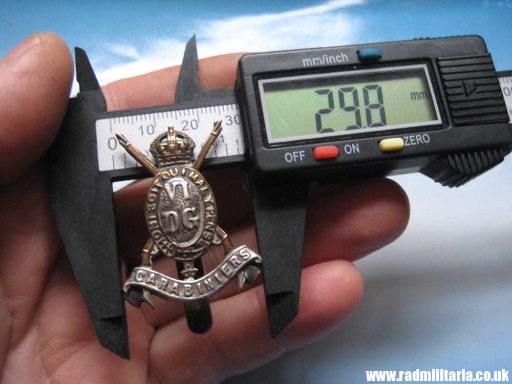 & WW1 original British CAP BADGE - 6th Dragoon Guards (Carabiniers). - Image 9