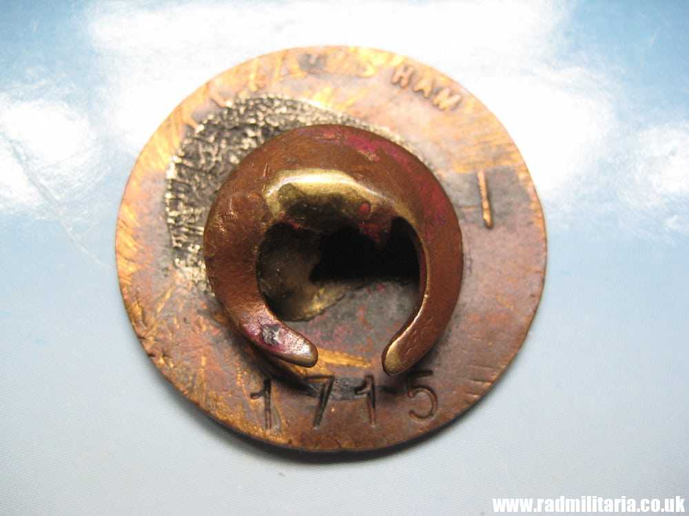 & WW2 Royal Ordnance Factory 13 munition workers BRONZE lapel BADGE with no. 1715 - Image 5