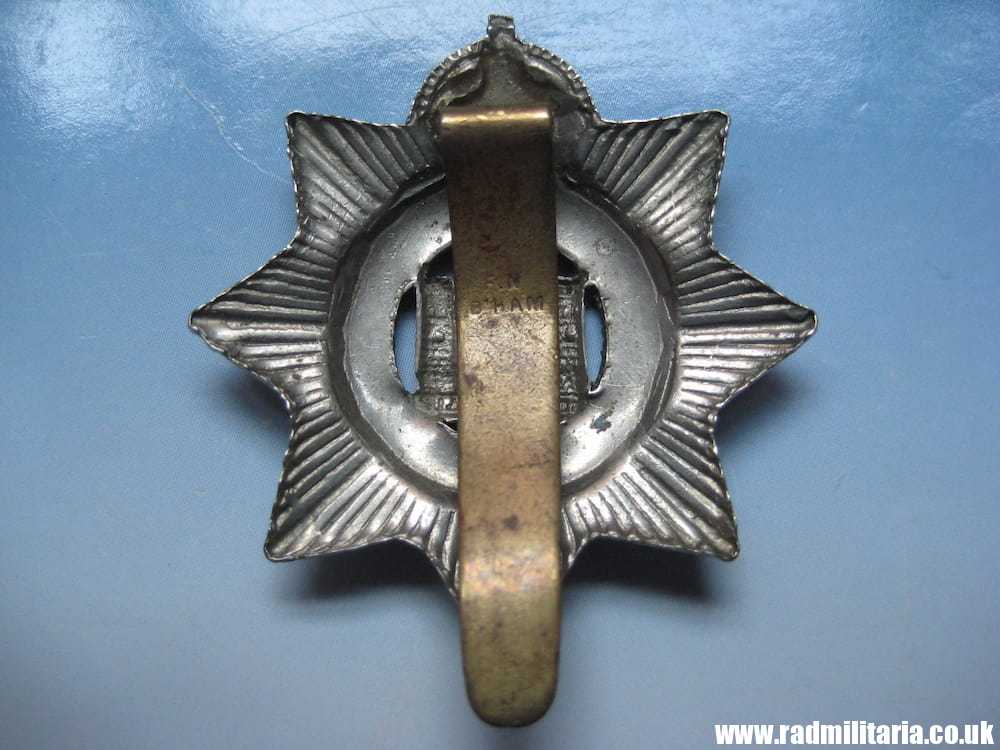 & WW1 original British CAP BADGE - Devonshire Regiment, maker: F.N B'HAM. - Image 3
